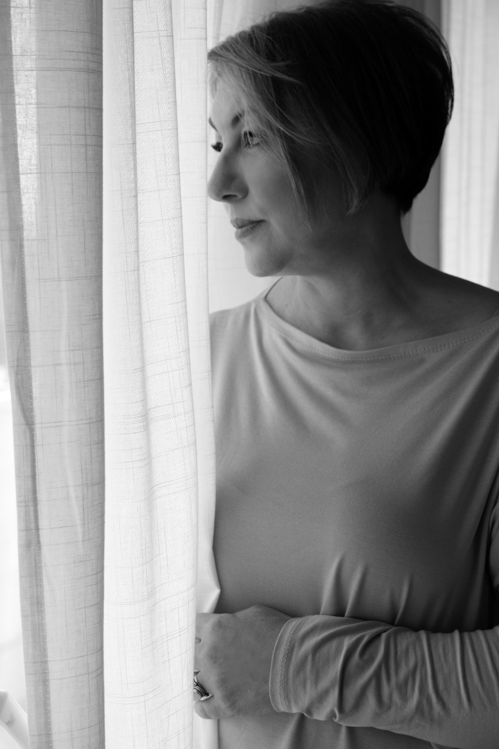 Katia by the window
